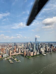 Der Blick vom Hudson auf Downtown, Manhattan
