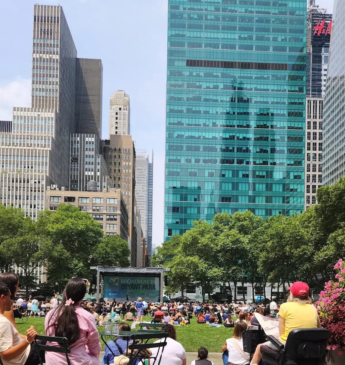 Broadway in Bryant Park