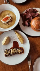 Das fantastische Essen im Manhatta - meinem Lieblingsrestaurant mit Aussicht in New York