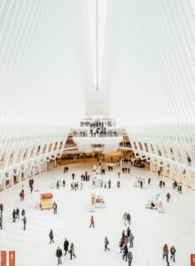 The Oculus next to the One World Observatory World Trade Center